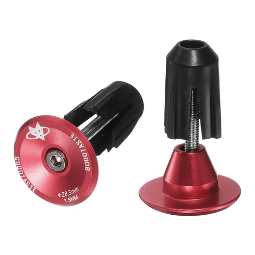 Tappi manubrio bici rosso per